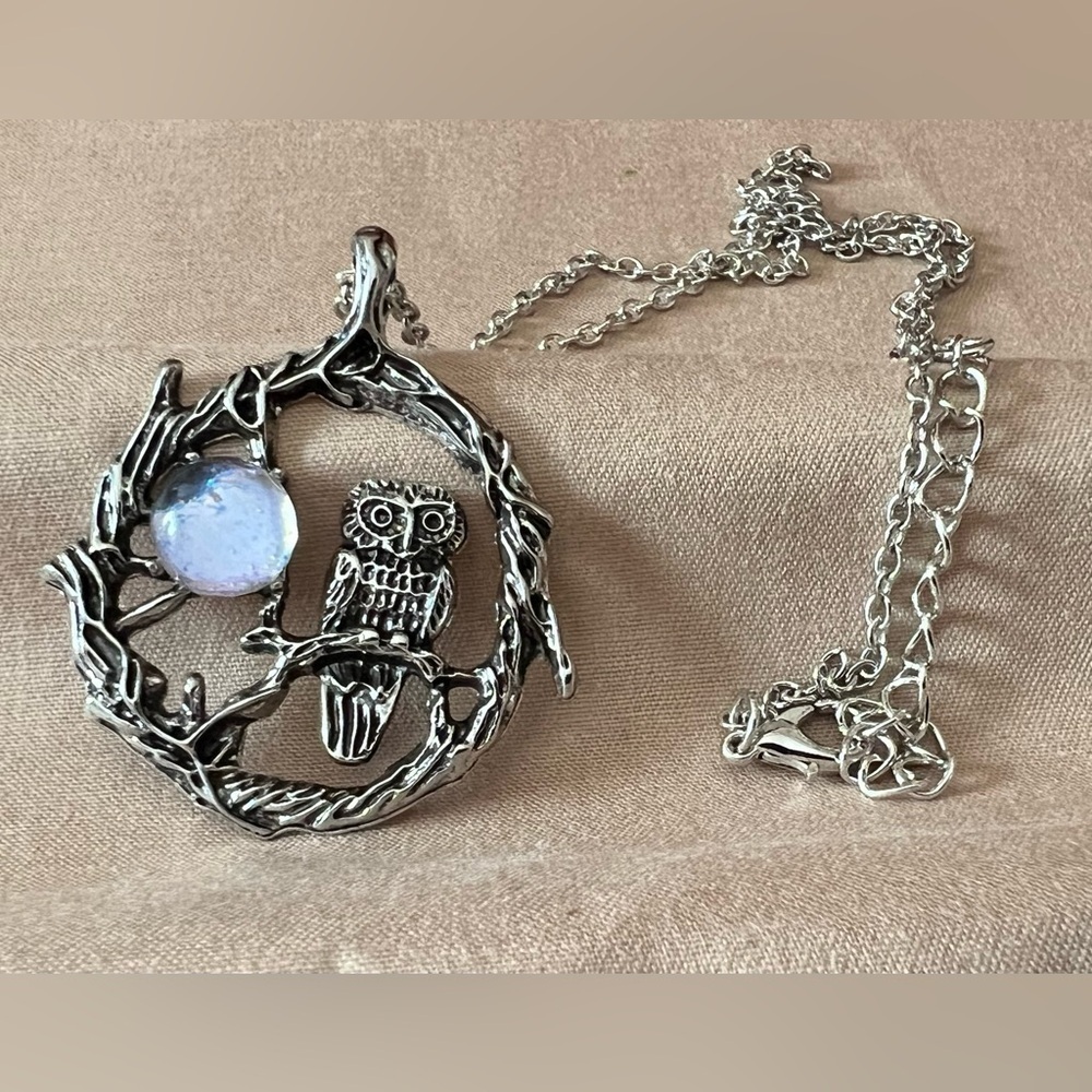 Beautiful Owl Necklace 22” BN - Picture 3 of 3